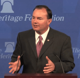 Mike Lee speaks at Heritage.